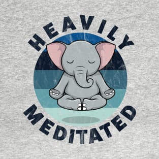 Heavily Meditated Yoga Elephant T-Shirt